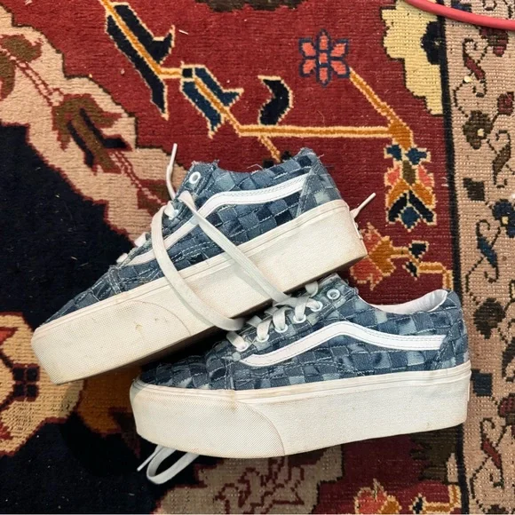 Denim patchwork vans - Picture 3 of 4